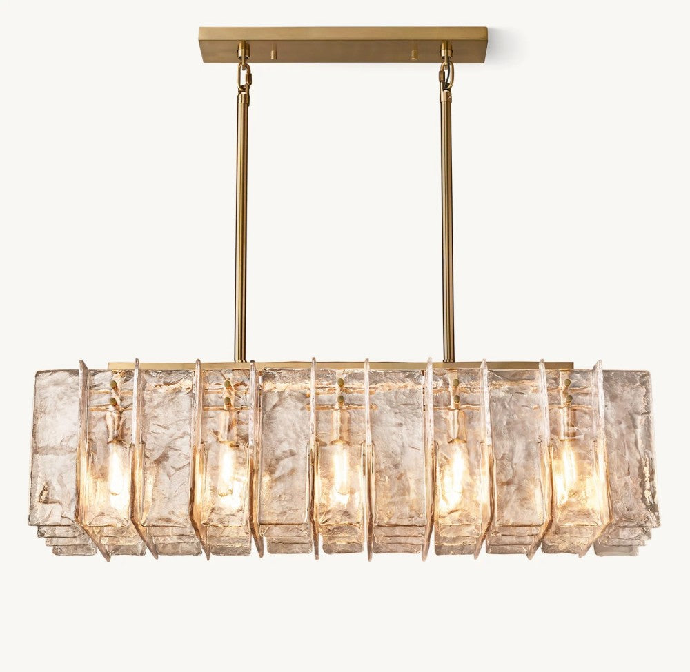 Trama Rectangular Chandelier 49"
