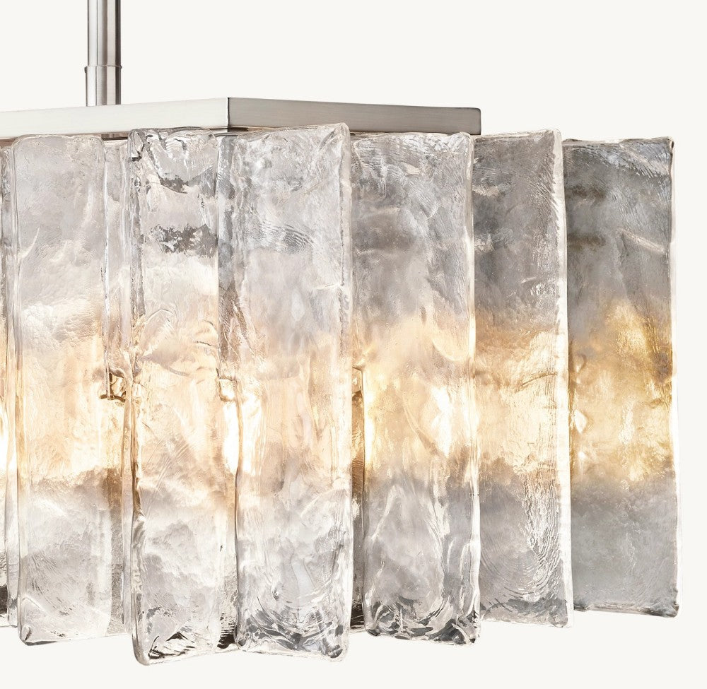 Trama Rectangular Chandelier 67"