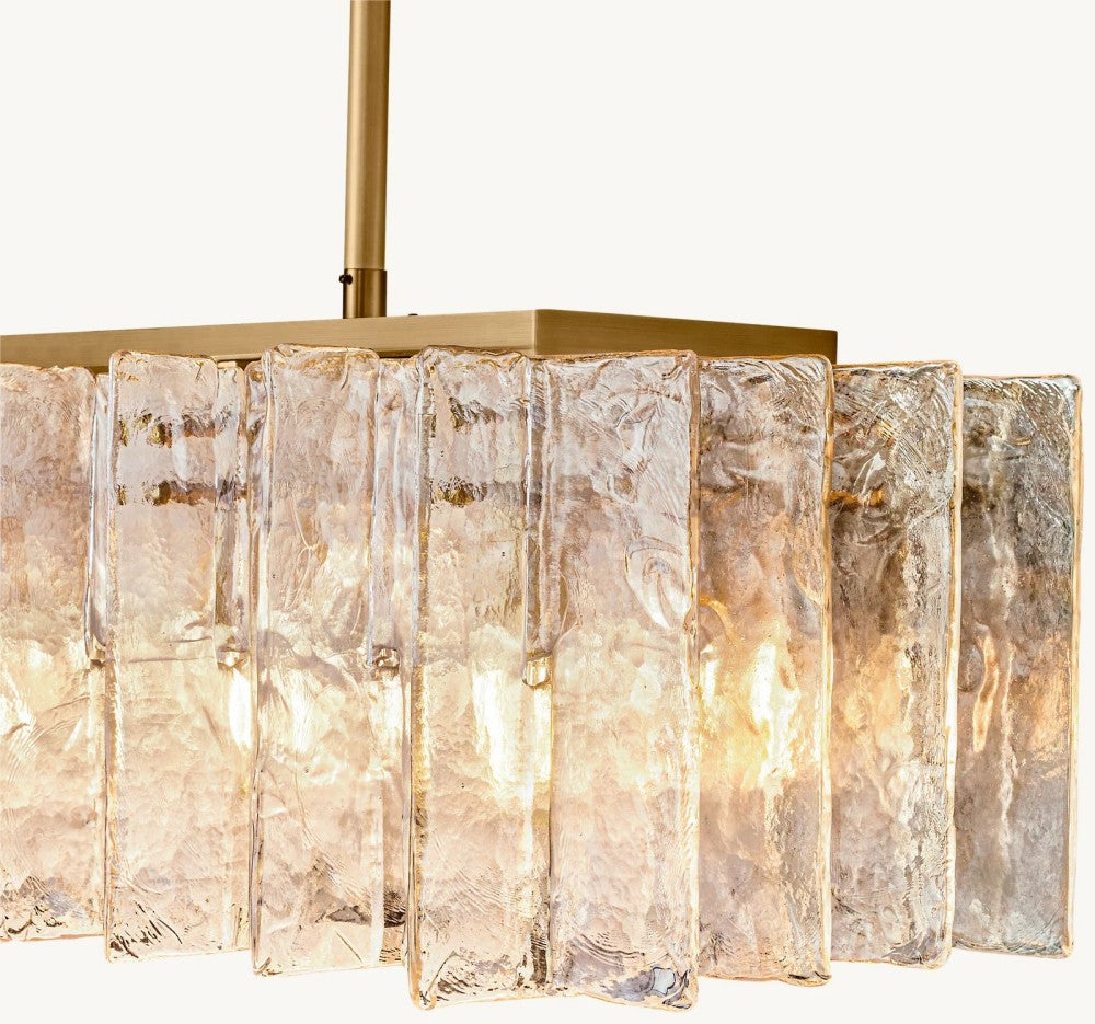 Trama Rectangular Chandelier 67"