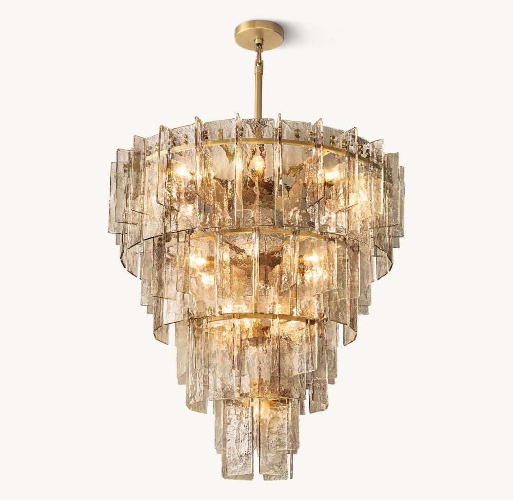 Trama Tiered Round Chandelier 47"