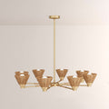 Veronica Round Rattan Chandelier