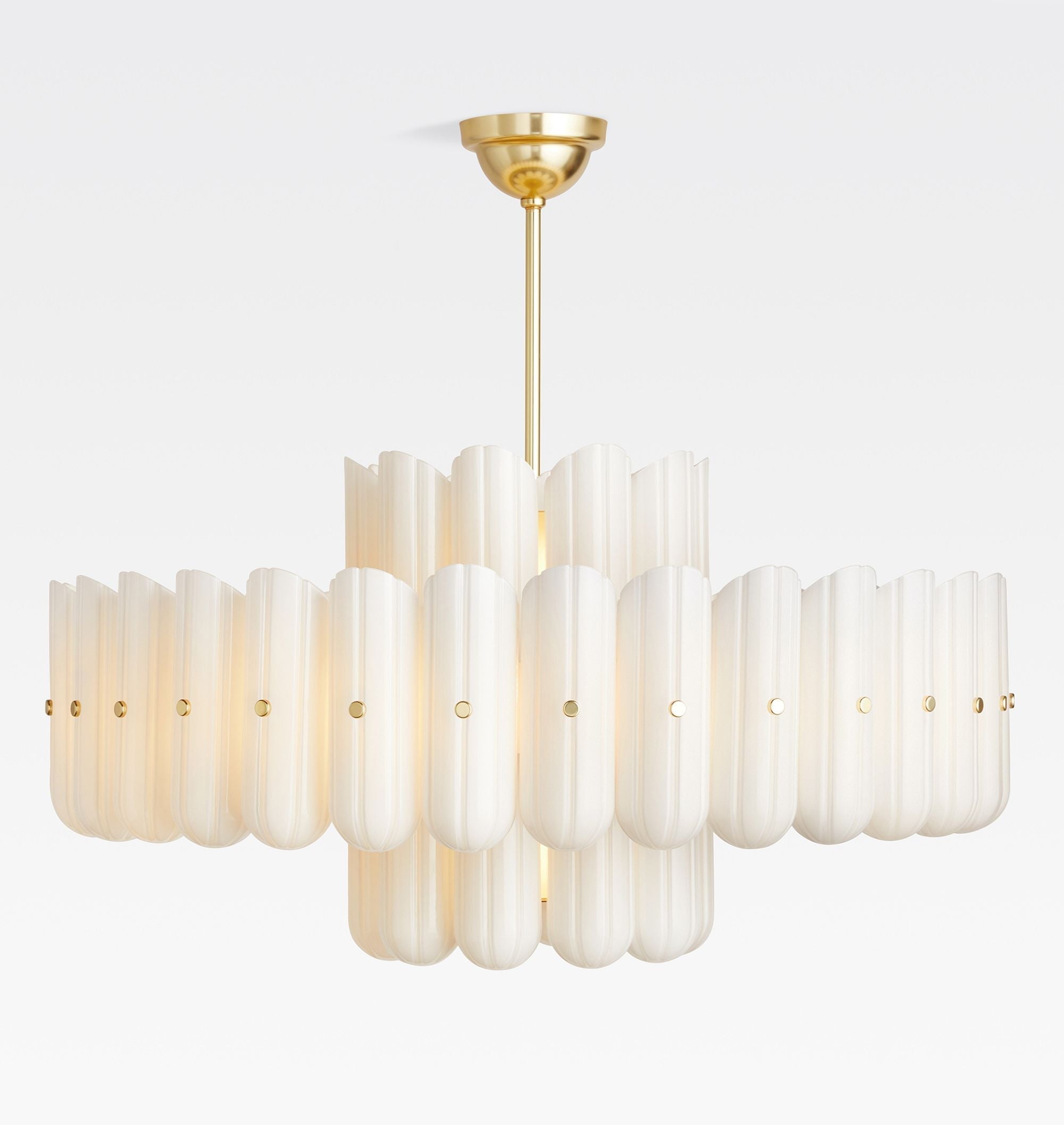 Lorna LED Double Tier Chandelier 25" 35" 46"