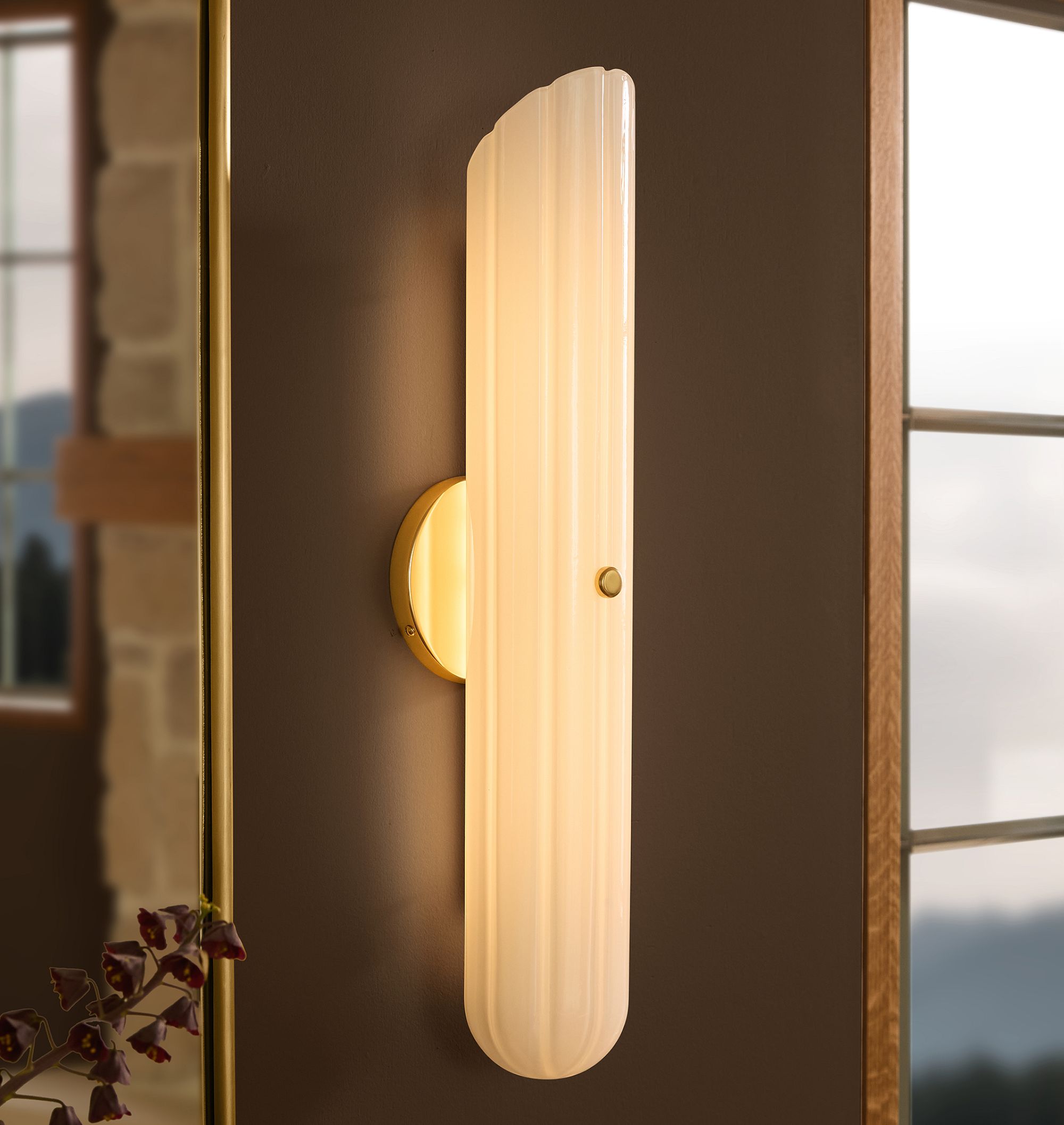 Lorna LED Sconce 12"H 24"H