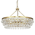 Anqeer Waterdrop Round Chandelier 35"